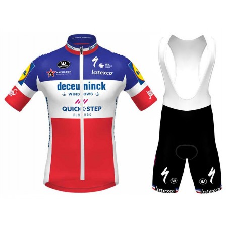 Tenue Maillot + Cuissard à Bretelles 2021 Deceuninck-Quick-Step N001